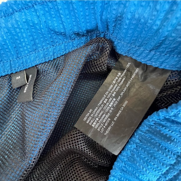 Theory Jace Splash Seer Swim Shorts in Sail Blue, size M - Picture 7 of 10